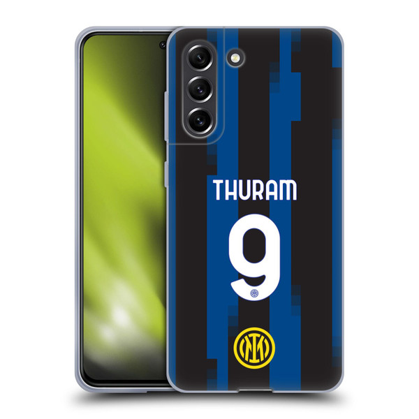 Fc Internazionale Milano 2023/24 Players Home Kit Marcus Thuram Soft Gel Case for Samsung Galaxy S21 FE 5G