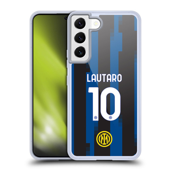 Fc Internazionale Milano 2023/24 Players Home Kit Lautaro Martínez Soft Gel Case for Samsung Galaxy S22 5G