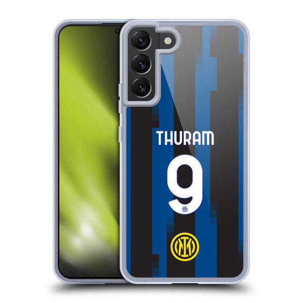 Fc Internazionale Milano 2023/24 Players Home Kit Marcus Thuram Soft Gel Case for Samsung Galaxy S22+ 5G