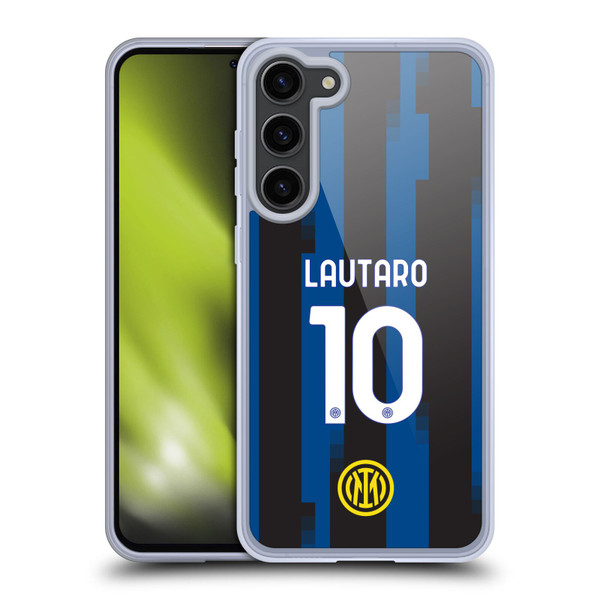 Fc Internazionale Milano 2023/24 Players Home Kit Lautaro Martínez Soft Gel Case for Samsung Galaxy S23+ 5G
