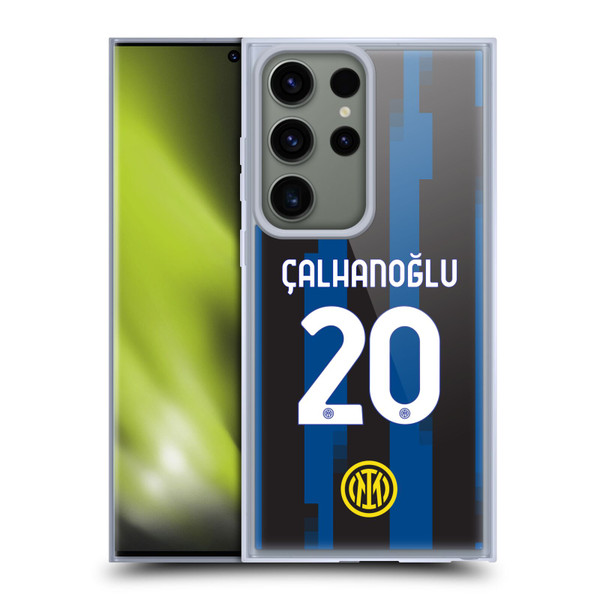 Fc Internazionale Milano 2023/24 Players Home Kit Hakan Çalhanoglu Soft Gel Case for Samsung Galaxy S23 Ultra 5G