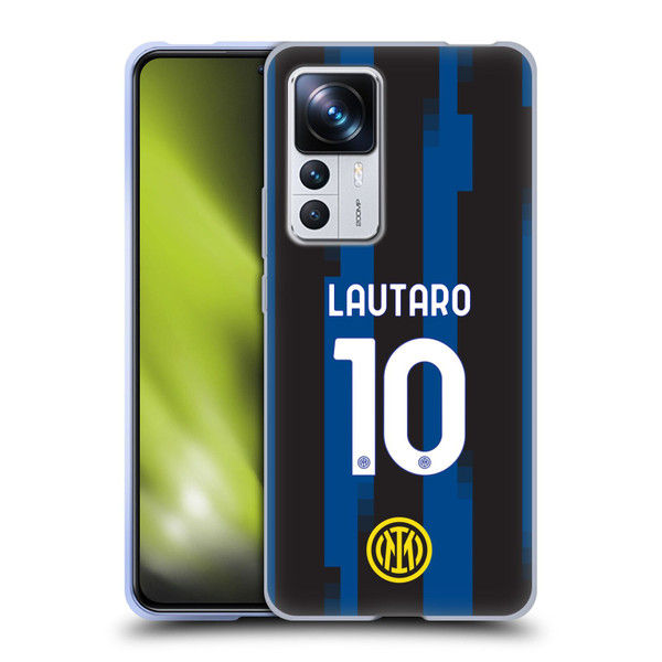 Fc Internazionale Milano 2023/24 Players Home Kit Lautaro Martínez Soft Gel Case for Xiaomi 12T Pro