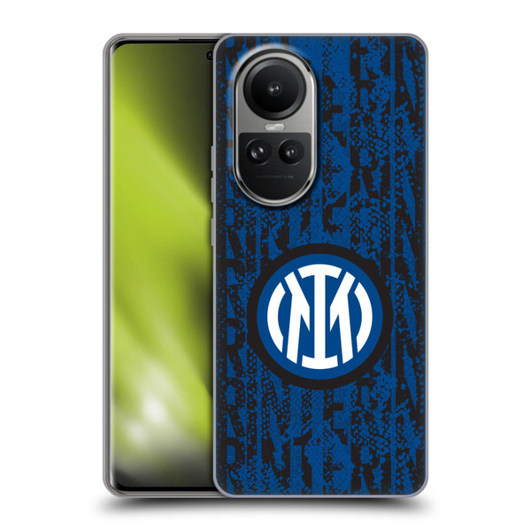 Fc Internazionale Milano Patterns Snake Wordmark Soft Gel Case for OPPO Reno10 5G / Reno10 Pro 5G