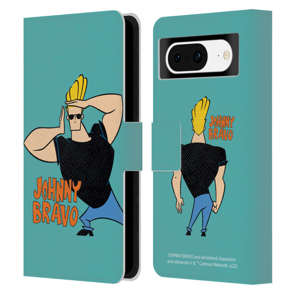 Johnny Bravo Graphics Character Leather Book Wallet Case Cover For Google Pixel 8
