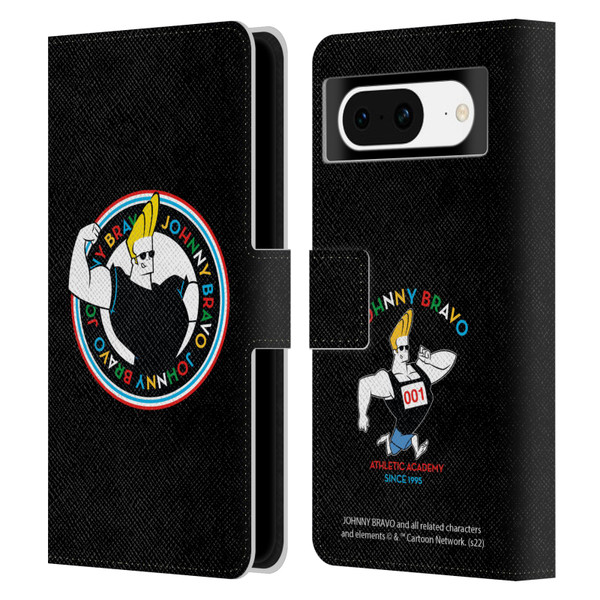 Johnny Bravo Graphics Logo Leather Book Wallet Case Cover For Google Pixel 8
