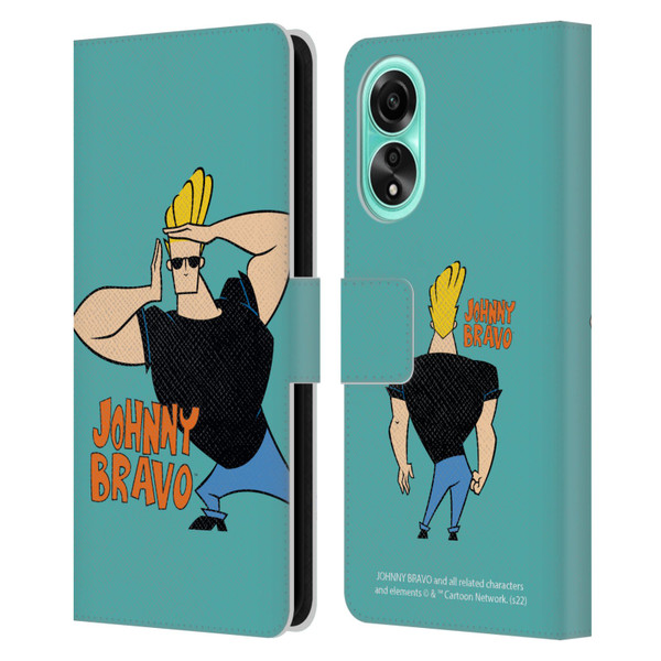 Johnny Bravo Graphics Character Leather Book Wallet Case Cover For OPPO A78 5G