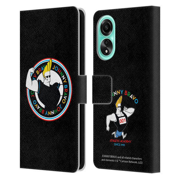 Johnny Bravo Graphics Logo Leather Book Wallet Case Cover For OPPO A78 5G