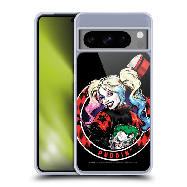 Batman DC Comics Harley Quinn Graphics Puddin Soft Gel Case for Google Pixel 8 Pro