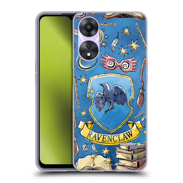 Harry Potter Deathly Hallows XIII Ravenclaw Pattern Soft Gel Case for OPPO A78 4G