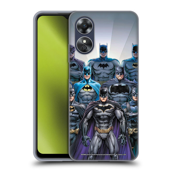 Batman DC Comics Iconic Comic Book Costumes Through The Years Soft Gel Case for OPPO A17