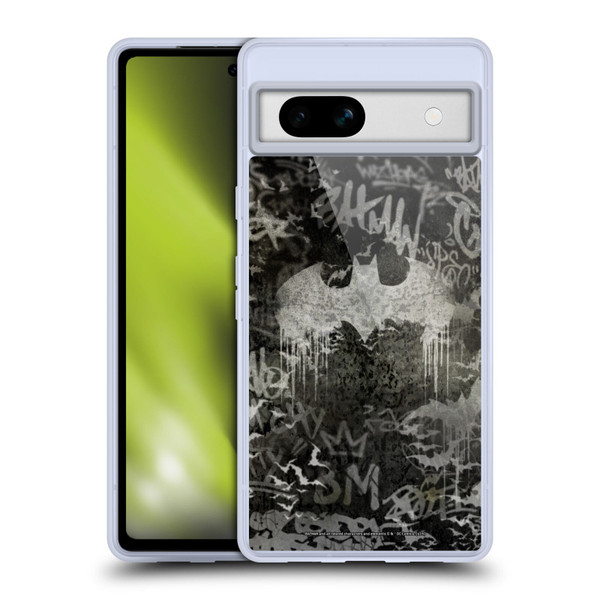Batman DC Comics Vintage Fashion Graffiti Logo Soft Gel Case for Google Pixel 7a
