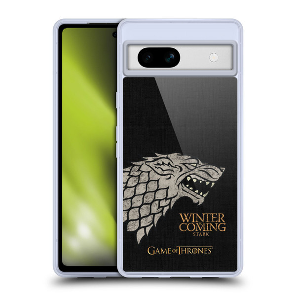 HBO Game of Thrones House Mottos Stark Soft Gel Case for Google Pixel 7a
