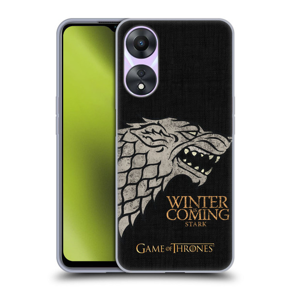 HBO Game of Thrones House Mottos Stark Soft Gel Case for OPPO A78 4G