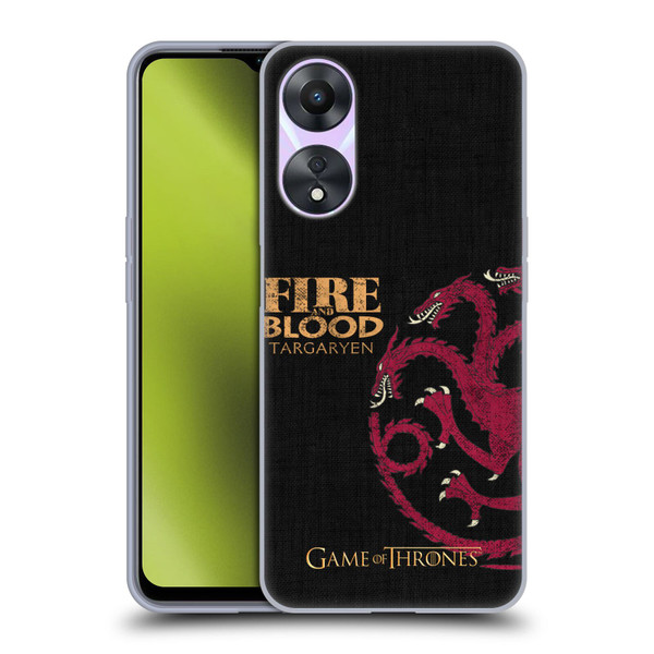 HBO Game of Thrones House Mottos Targaryen Soft Gel Case for OPPO A78 4G