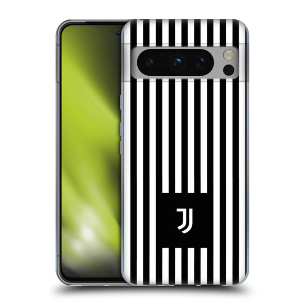 Juventus Football Club Lifestyle 2 Black & White Stripes Soft Gel Case for Google Pixel 8 Pro
