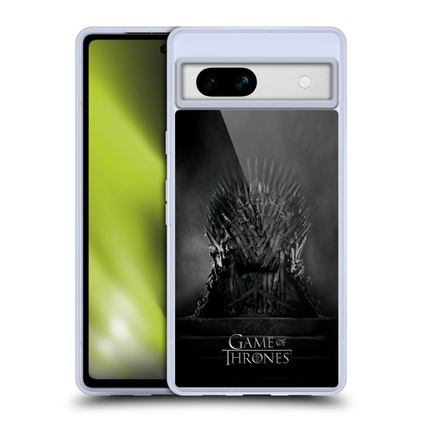 HBO Game of Thrones Key Art Iron Throne Soft Gel Case for Google Pixel 7a