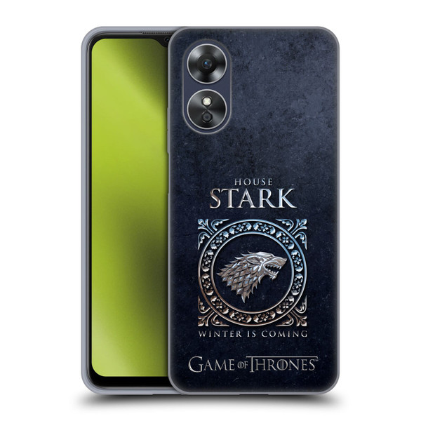 HBO Game of Thrones Metallic Sigils Stark Soft Gel Case for OPPO A17