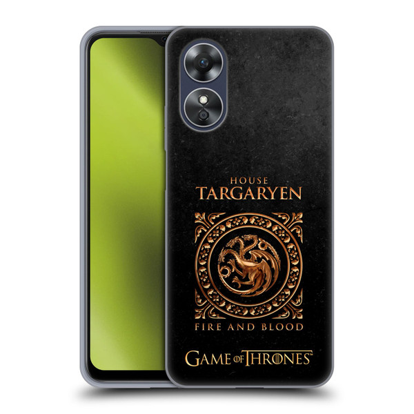 HBO Game of Thrones Metallic Sigils Targaryen Soft Gel Case for OPPO A17