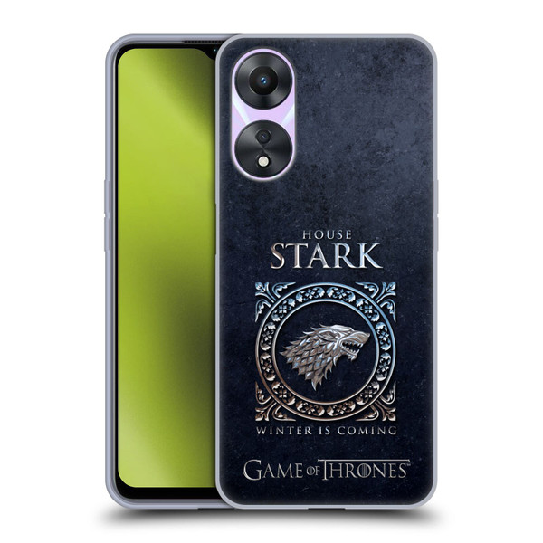 HBO Game of Thrones Metallic Sigils Stark Soft Gel Case for OPPO A78 4G