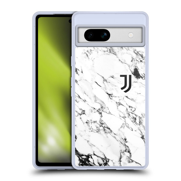 Juventus Football Club Marble White Soft Gel Case for Google Pixel 7a