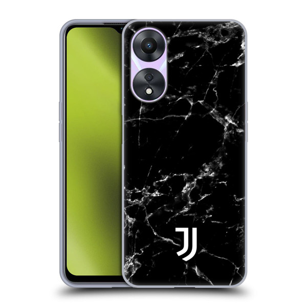 Juventus Football Club Marble Black 2 Soft Gel Case for OPPO A78 5G