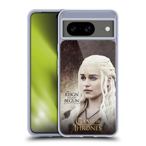 HBO Game of Thrones Character Quotes Daenerys Targaryen Soft Gel Case for Google Pixel 8