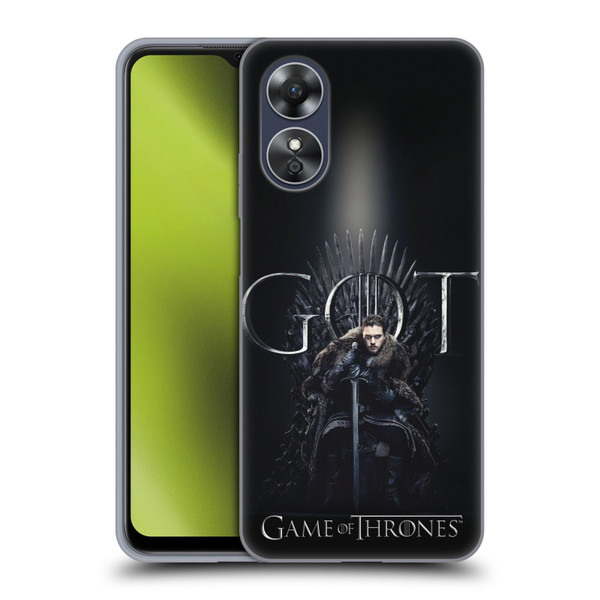 HBO Game of Thrones Season 8 For The Throne 1 Jon Snow Soft Gel Case for OPPO A17