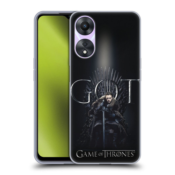 HBO Game of Thrones Season 8 For The Throne 1 Jon Snow Soft Gel Case for OPPO A78 4G