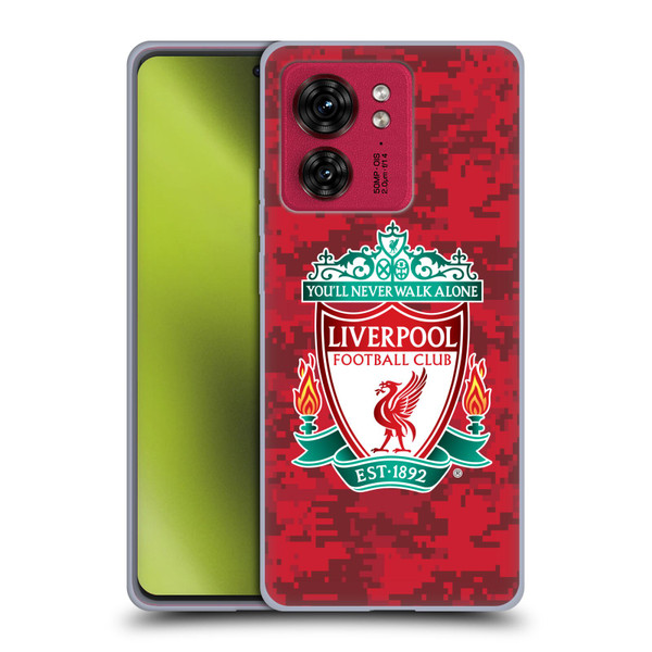 Liverpool Football Club Digital Camouflage Home Red Crest Soft Gel Case for Motorola Moto Edge 40
