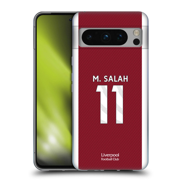 Liverpool Football Club 2023/24 Players Home Kit Mohamed Salah Soft Gel Case for Google Pixel 8 Pro