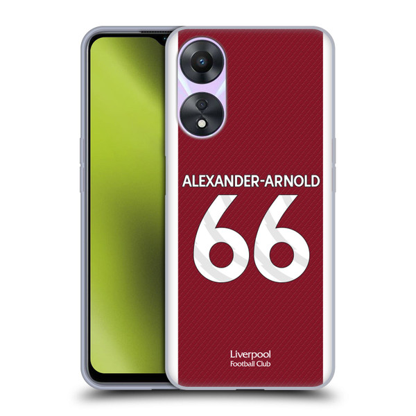 Liverpool Football Club 2023/24 Players Home Kit Trent Alexander-Arnold Soft Gel Case for OPPO A78 5G