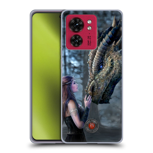 Anne Stokes Dragon Friendship Once Upon A Time Soft Gel Case for Motorola Moto Edge 40