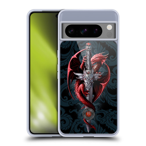 Anne Stokes Dragons Dagger Soft Gel Case for Google Pixel 8 Pro