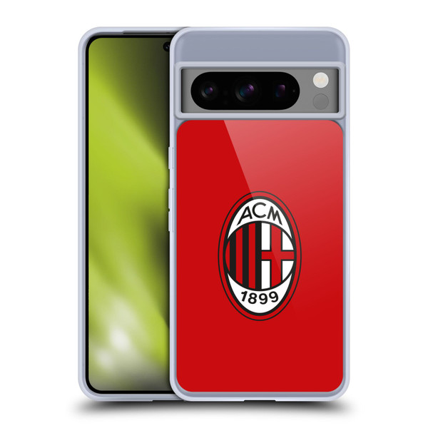 AC Milan Crest Full Colour Red Soft Gel Case for Google Pixel 8 Pro