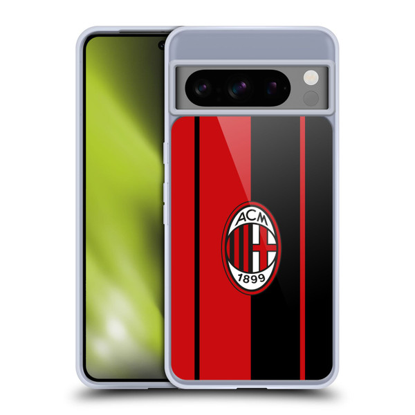 AC Milan Crest Red And Black Soft Gel Case for Google Pixel 8 Pro