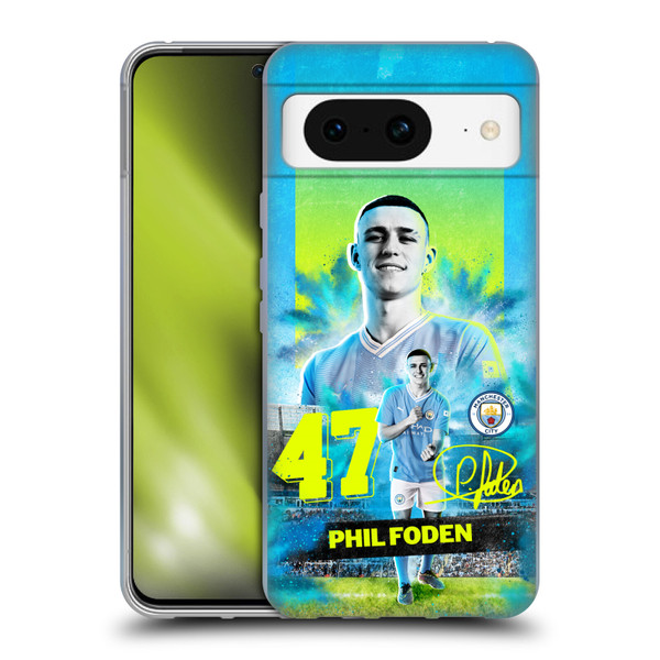 Manchester City Man City FC 2023/24 First Team Phil Foden Soft Gel Case for Google Pixel 8