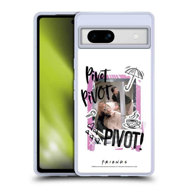 Friends TV Show Doodle Art Pivot Soft Gel Case for Google Pixel 7a