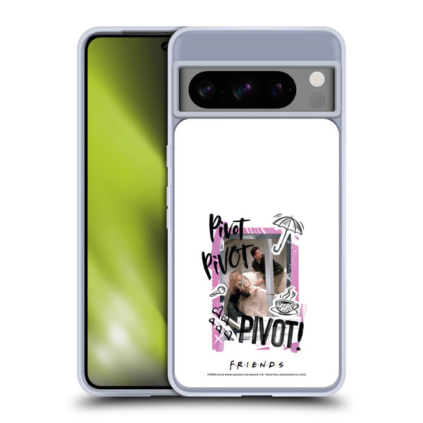 Friends TV Show Doodle Art Pivot Soft Gel Case for Google Pixel 8 Pro