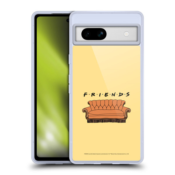 Friends TV Show Iconic Couch Soft Gel Case for Google Pixel 7a
