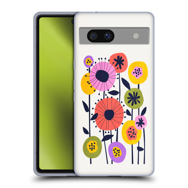 Ayeyokp Plants And Flowers Minimal Flower Market Soft Gel Case for Google Pixel 7a