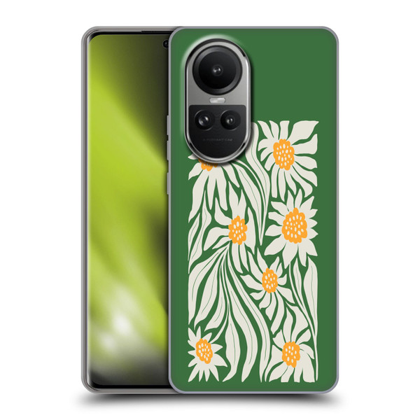 Ayeyokp Plants And Flowers Sunflowers Green Soft Gel Case for OPPO Reno10 5G / Reno10 Pro 5G