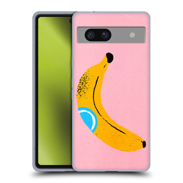 Ayeyokp Pop Banana Pop Art Soft Gel Case for Google Pixel 7a