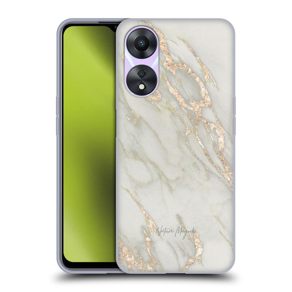 Nature Magick Marble Metallics Gold Soft Gel Case for OPPO A78 5G