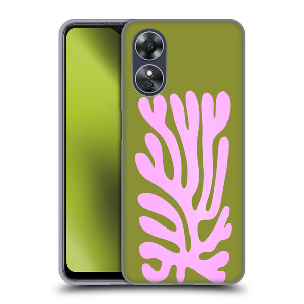 Ayeyokp Plant Pattern Abstract Soft Gel Case for OPPO A17