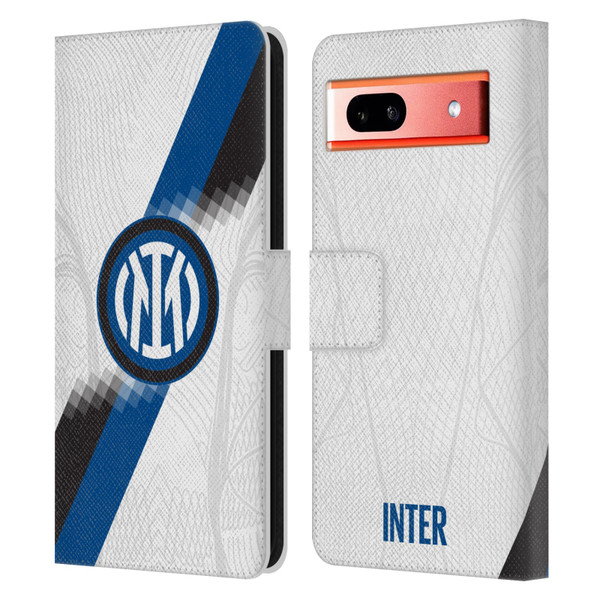 Fc Internazionale Milano 2023/24 Crest Kit Away Leather Book Wallet Case Cover For Google Pixel 7a
