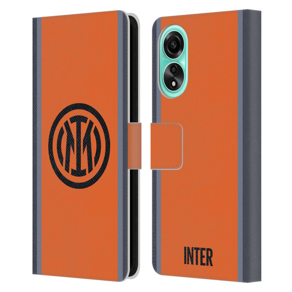 Fc Internazionale Milano 2023/24 Crest Kit Third Leather Book Wallet Case Cover For OPPO A78 4G