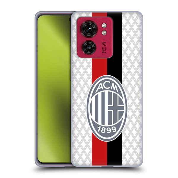 AC Milan 2023/24 Crest Kit Away Soft Gel Case for Motorola Moto Edge 40