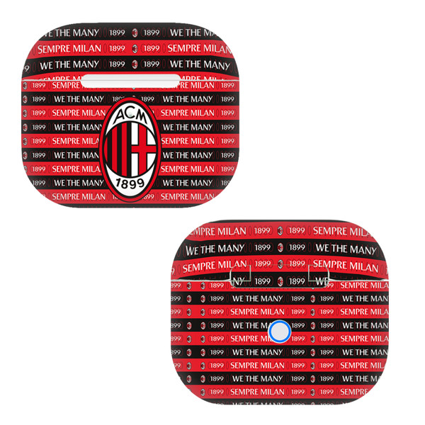 AC Milan Art Milan 1899 Vinyl Sticker Skin Decal Cover for Apple AirPods 3 3rd Gen Charging Case