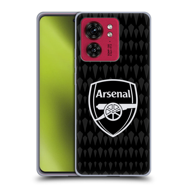Arsenal FC 2023/24 Crest Kit Home Goalkeeper Soft Gel Case for Motorola Moto Edge 40
