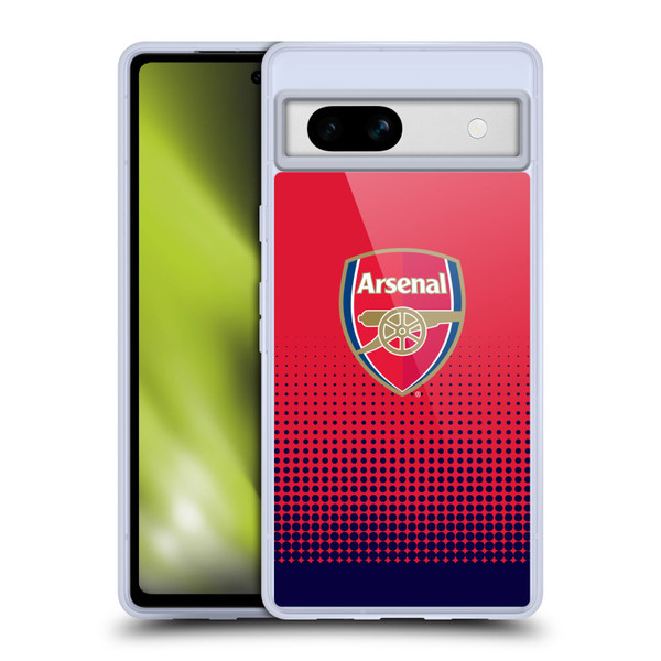 Arsenal FC Crest 2 Fade Soft Gel Case for Google Pixel 7a
